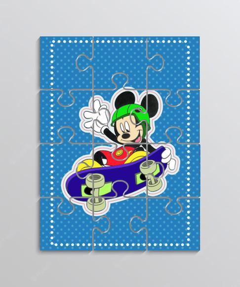 Quebra Cabeça Tema Mickey