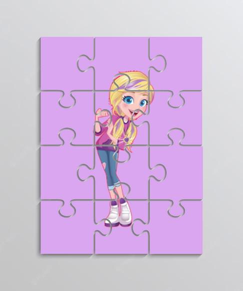 Quebra Cabeça Tema Polly Pocket