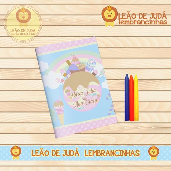 Revistinha para colorir doces