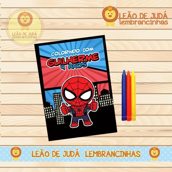 Revistinha para colorir homem aranha