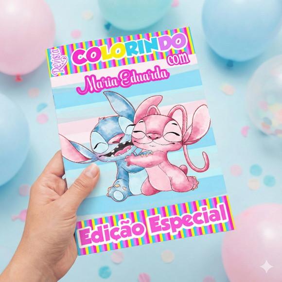 Revistinha para Colorir Lilo e Stitch - Lembrancinha