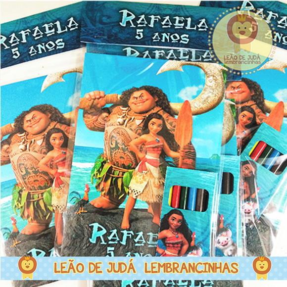 Revistinha para colorir no tema Moana