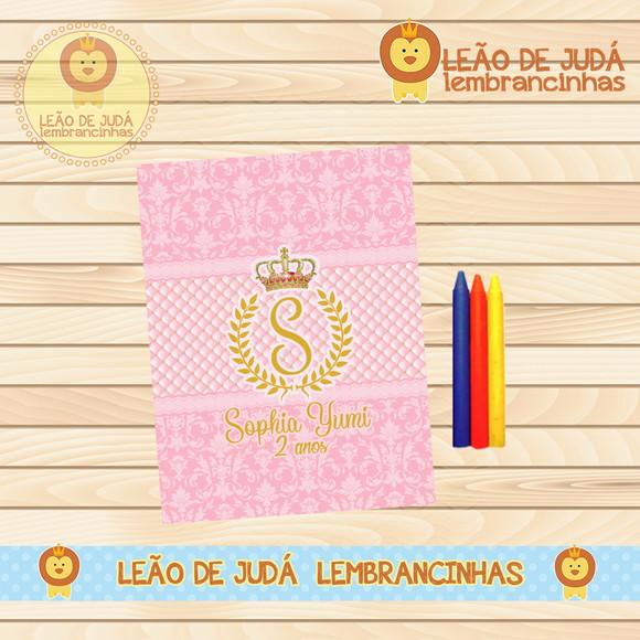 Revistinha para colorir REINADO ROSA