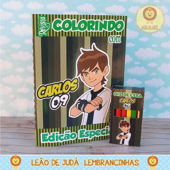 Revistinha para Colorir Tema Ben10
