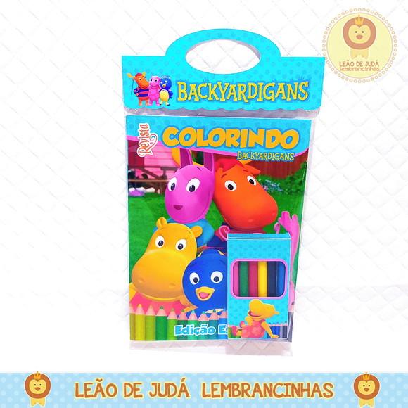 Revistinha para colorir Tema backyardigans