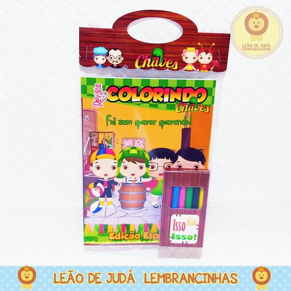 Revistinha para colorir Tema Chaves