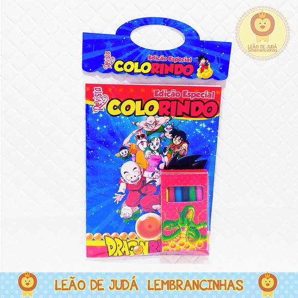 Revistinha para colorir Tema Dragon ball