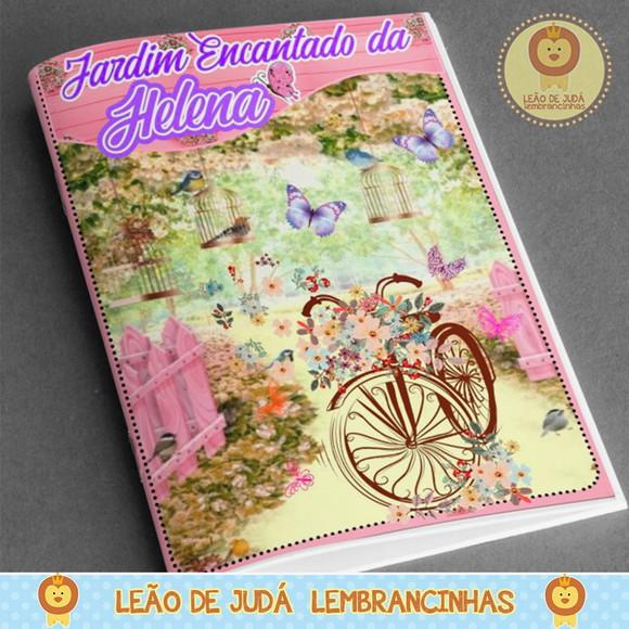 Revistinha para colorir Tema Jardim