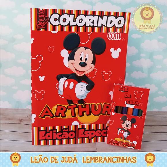 Revistinha para colorir Tema Mickey