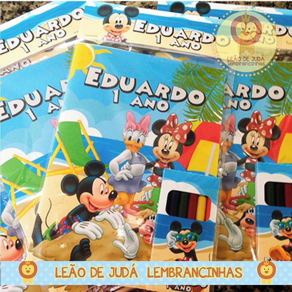 Revistinha para colorir Tema Mickey