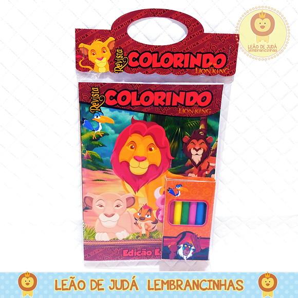 Revistinha para colorir Tema Rei Leão