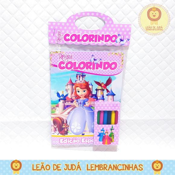 Revistinha para colorir Tema Princesinha Sofia