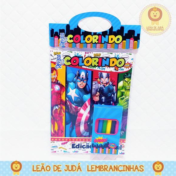 Revistinha para colorir Tema Vigadores