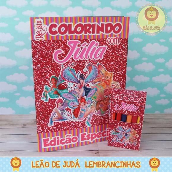 Revistinha para colorir Tema WINX