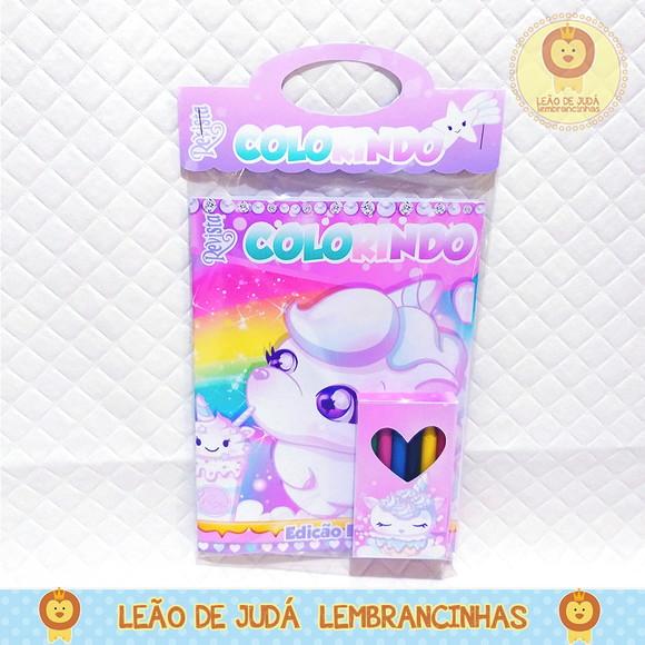 Revistinha para colorir Tema Unicórnio