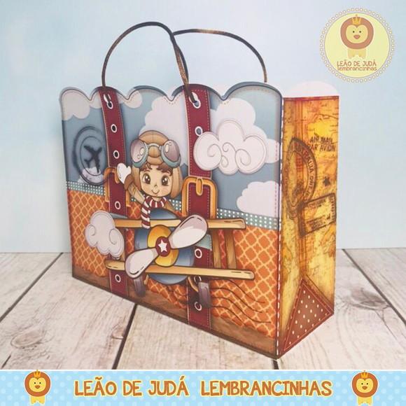 Sacolinha Mônaco Tema Aviador