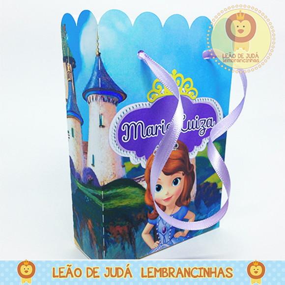 Sacolinha P tema Princesinha Sofia