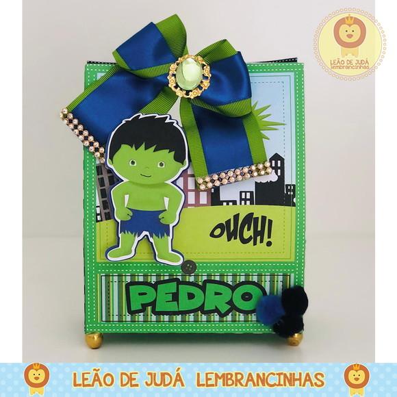 sacolinha para festa hulk