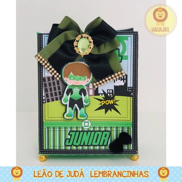 sacolinha para festa lanterna verde