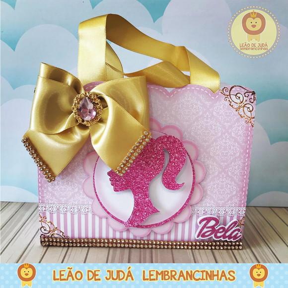 sacolinha para festa tema barbie