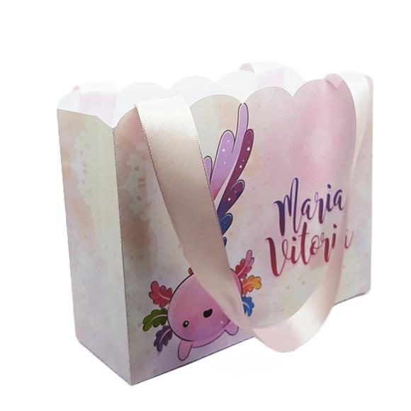 Sacolinha para Festa Tema Axolote
