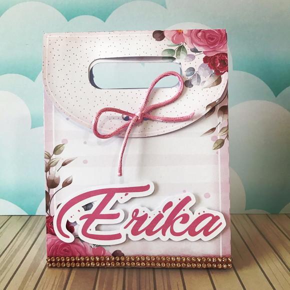 sacolinha para festa tema feminino adulto