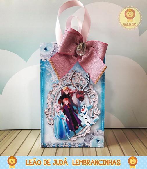 Sacolinha para festa tema frozen