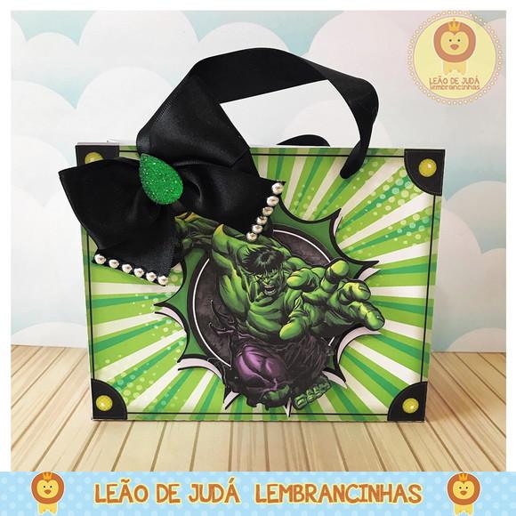 sacolinha para festa tema hulk