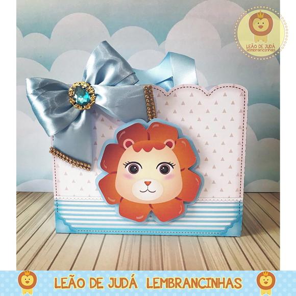sacolinha para festa tema leãozinho