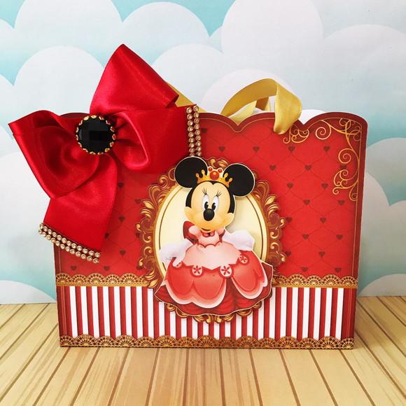 Sacolinha para Festa Tema Minnie Realeza