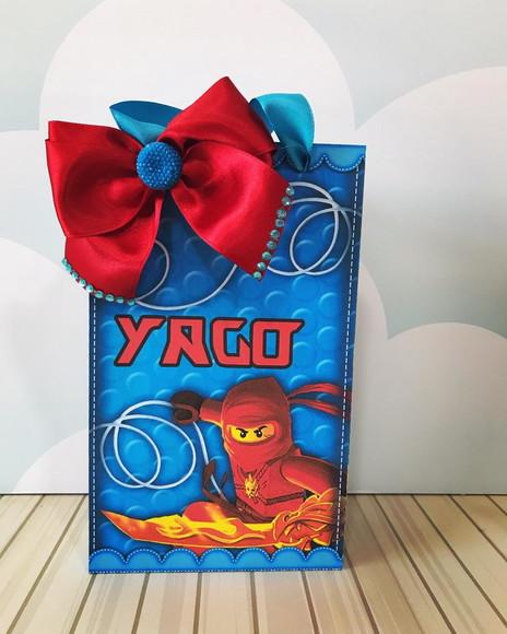 Sacolinha para Festa Tema Ninjago