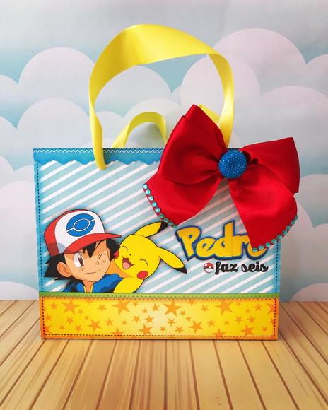 Sacolinha para Festa Tema Pokémon