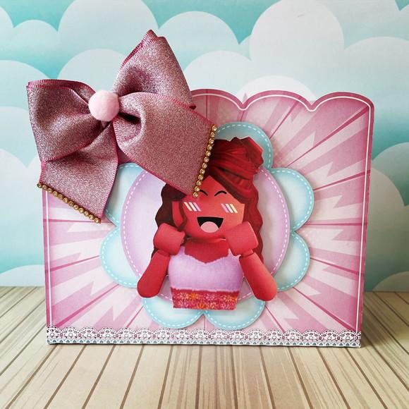 sacolinha para festa tema roblox