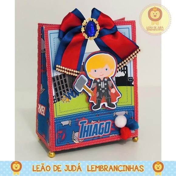 Sacolinha para festa tema thor