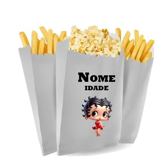 Saquinho de Pipoca e Batata Tema Betty Boop