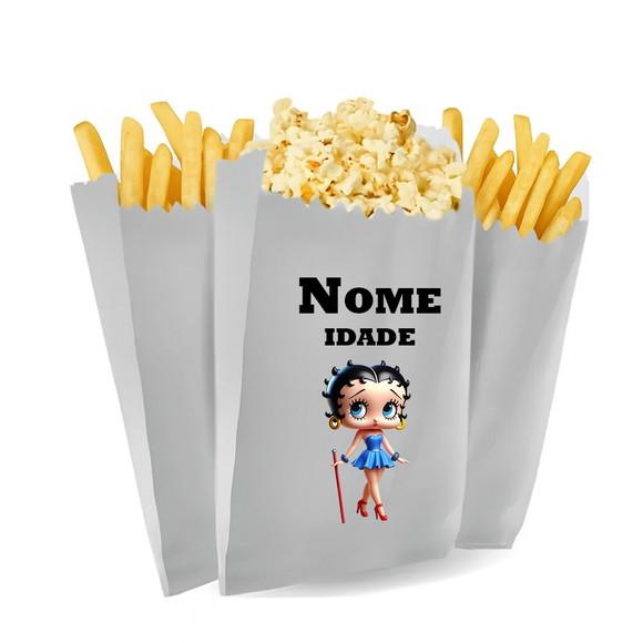 Saquinho de Pipoca e Batata Tema Betty Boop