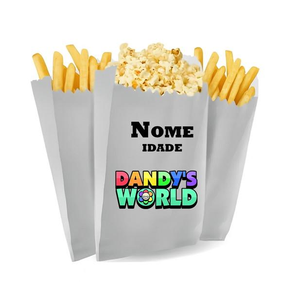 Saquinho de Pipoca e Batata Tema Dandys World