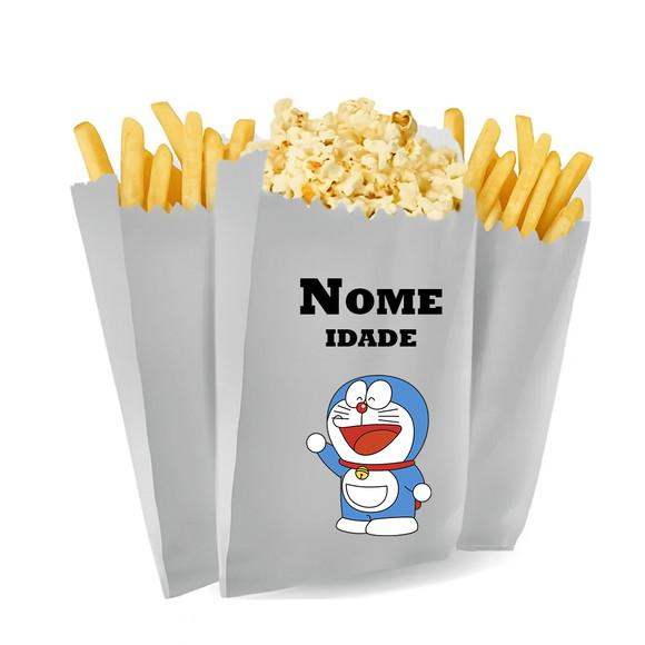 Saquinho de Pipoca e Batata Tema Doraemon