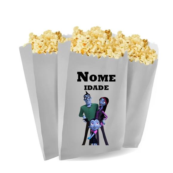Saquinho de Pipoca Personalizado 13x7,5cm Vampirina