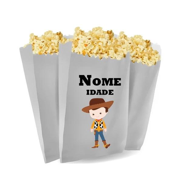 Saquinho de Pipoca Personalizado 13x7cm Toy Story