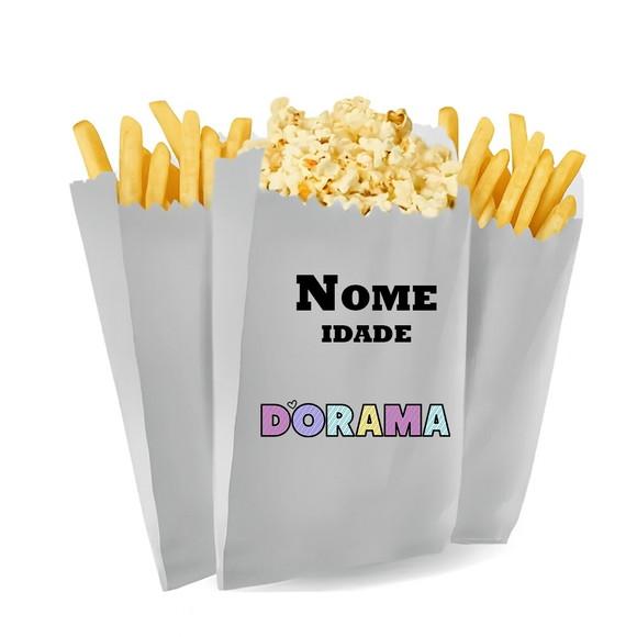 Saquinho de Pipoca Tema Dorama Festa Infantil