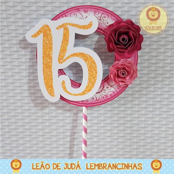 TOPO DE BOLO 15 anos