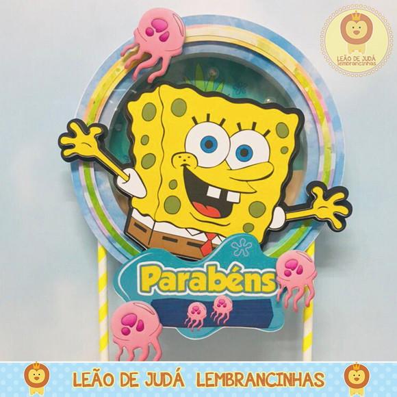 TOPO DE BOLO Bob Esponja