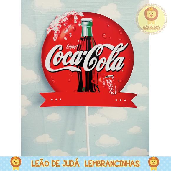 TOPO DE BOLO coca cola
