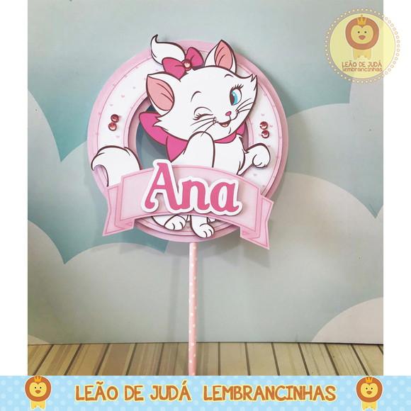 TOPO DE BOLO gatinha marie