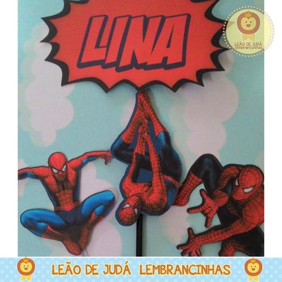 TOPO DE BOLO Homem Aranha