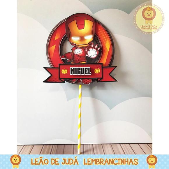 TOPO DE BOLO homem de ferro