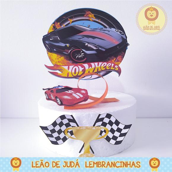 TOPO DE BOLO hot wheels