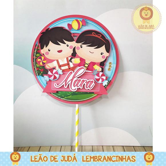 TOPO DE BOLO joão e maria