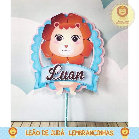 TOPO DE BOLO leãozinho